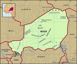Niger map features locator 1