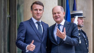 MACRON AND SCHOLZ IMAGE