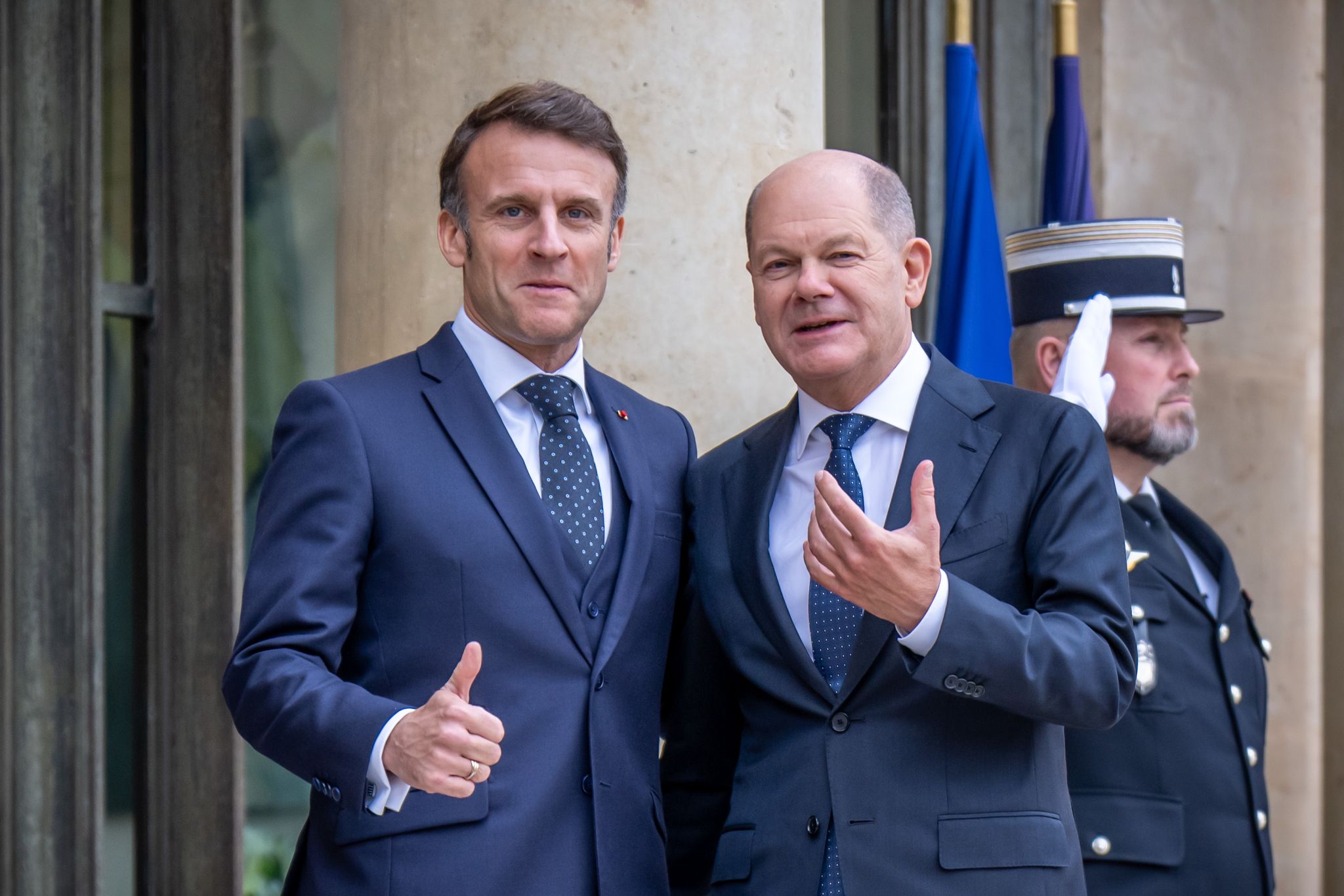 MACRON AND SCHOLZ IMAGE